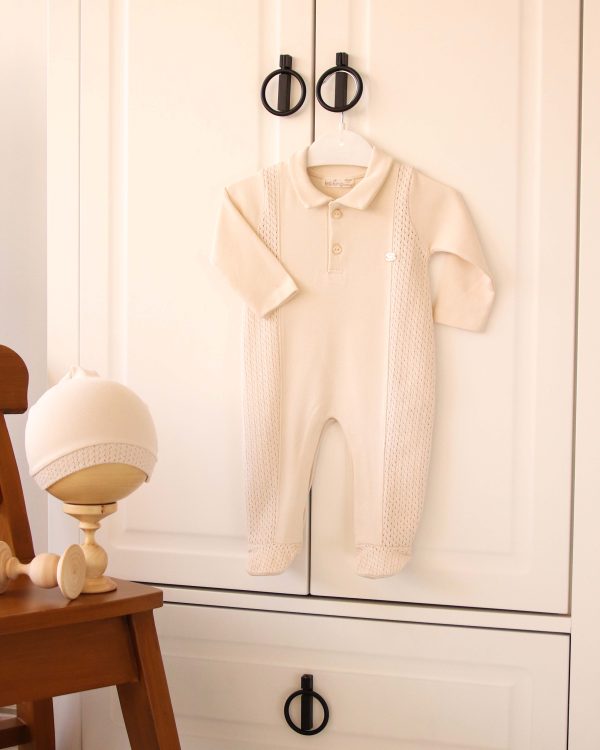 Little Gentleman Polo Knit Romper