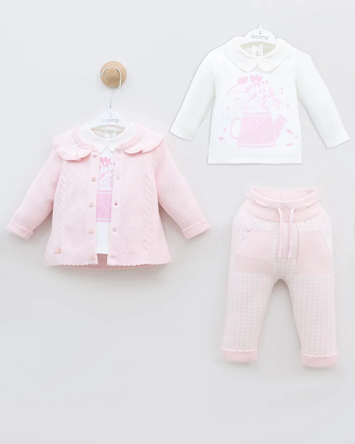 Blush Garden Knit Set