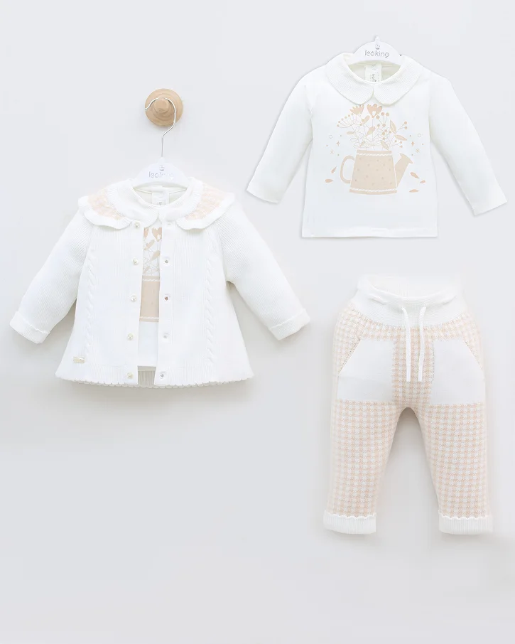 Daisy Cream Garden Set