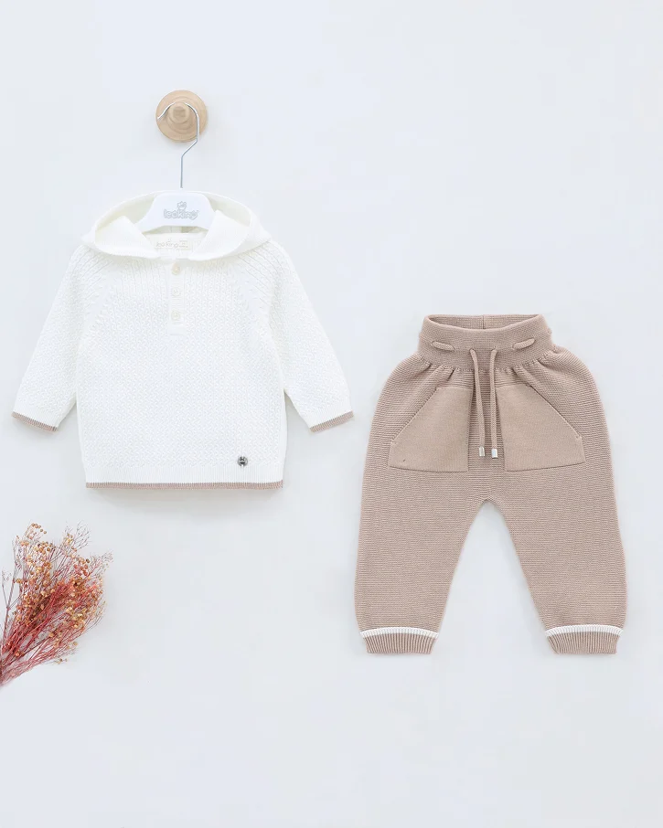 Dove Cream Hoodie Set