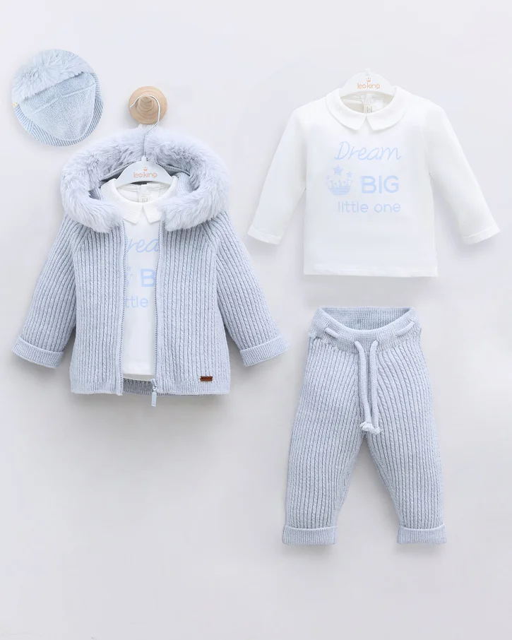 Dreamy Arctic Fur Knit Set