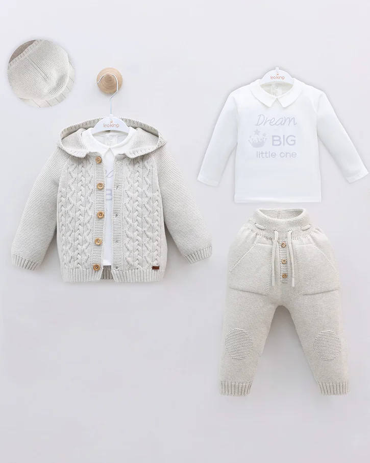 Fawn Cable Dreamer Knit Set