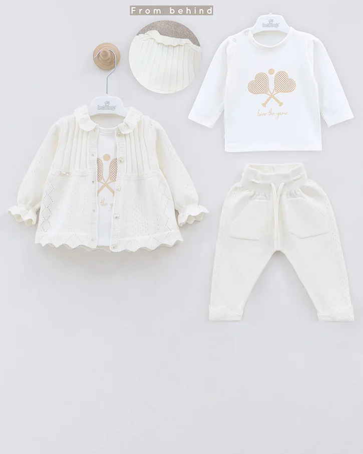 Ivory Picnic Knit Set