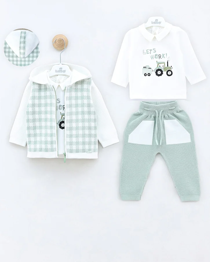 Mint Digger Plaid 3-Piece Set